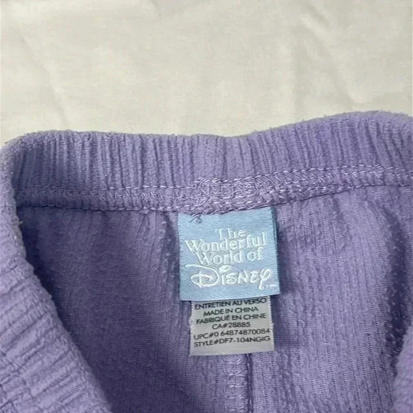 Disney - purple  joggers/sweatpants. Size 12 months - Picture 2 of 3